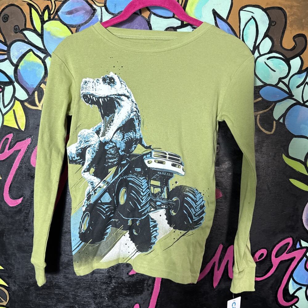 Carter’s Dino Tee, Green, Size 10